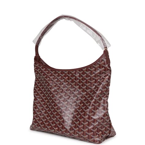 GOYARD Goyardine Boheme Hobo Burgundy 